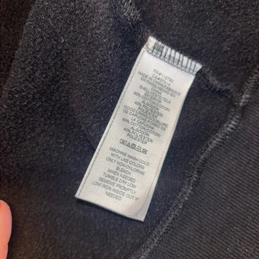 True Religion | Black Buddha Guitar | Zip Up Hoodie | Mens Size L | World Tour‎